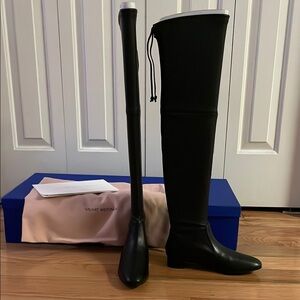 Stuart Weitzman (Genna 25 City Boot) Black Over-the-Knee Boots